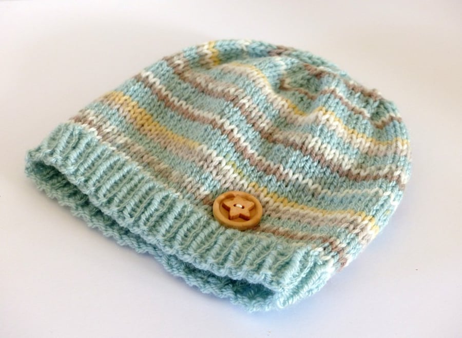 Seconds Sunday - Hand Knitted Beanie Hat