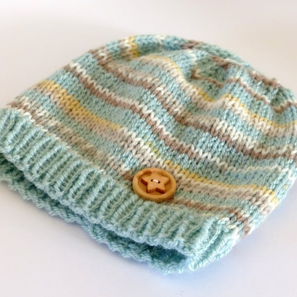 Seconds Sunday - Hand Knitted Beanie Hat