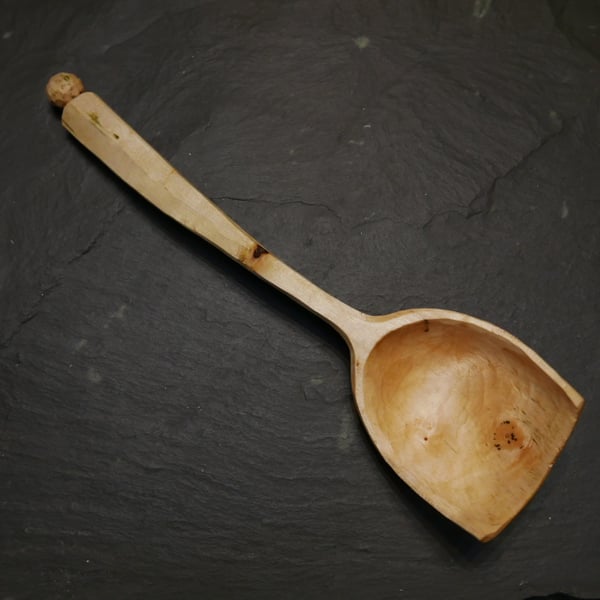 Sycamore Wood Cooking Scoop