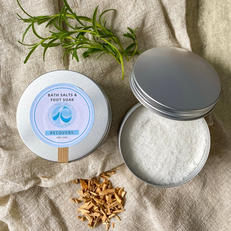 Recovery bath salts and foot soak - essential oils