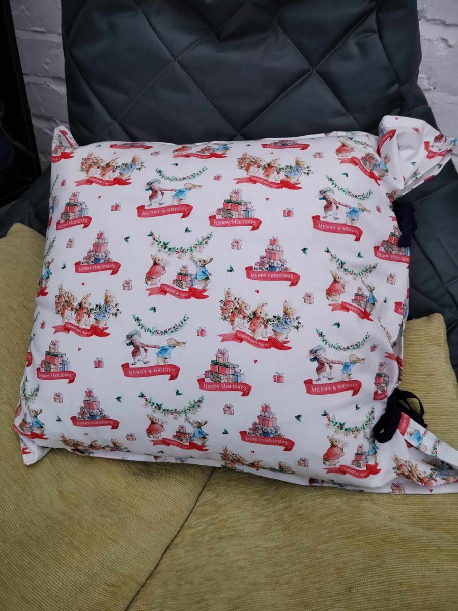 PETER RABBIT Christmas pillowcase