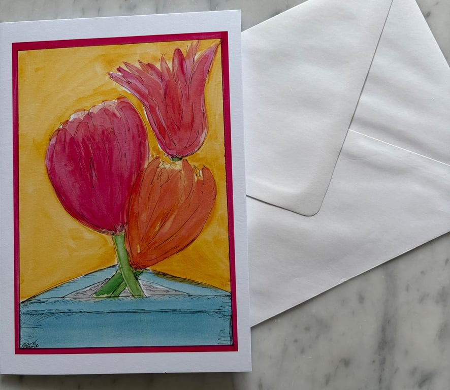 A5 GREETINGS CARD (BLANK INSIDE) HG015