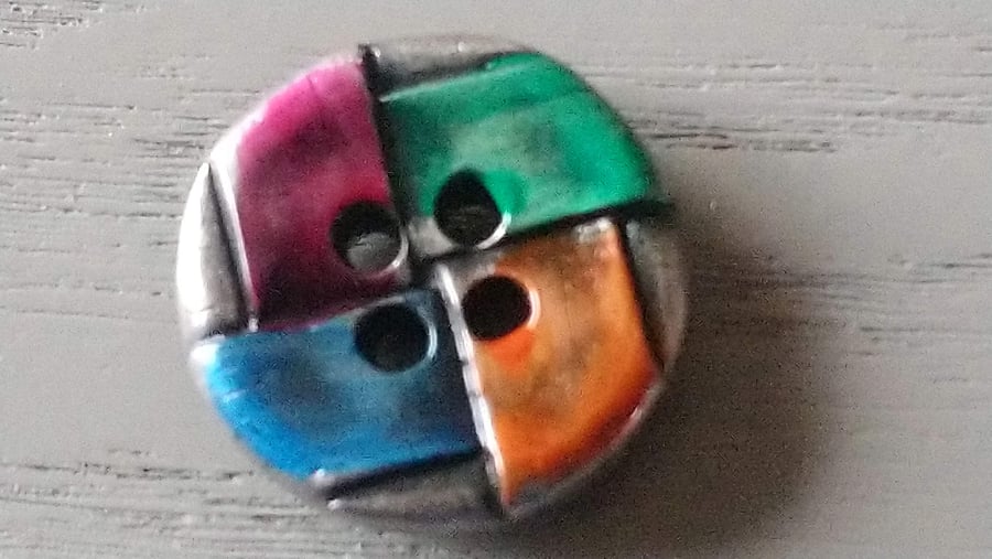 19mm Colourful Metal 4 Hole Buttons - Various Pack Sizes