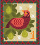 094A Cross Stitch 12 days of Christmas carol, A Partridge in a Pear Tree mini - Image 2