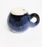 Mug Huggable Midnight Blue hues with Tin white glaze Stoneware Ceramic. - Image 4