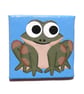 Frog Magnet - original painted fridge magnet of cute frog - Image 2