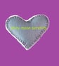 Pocket Hug Large, Felt Light Blue with Purple stitching - Image 2