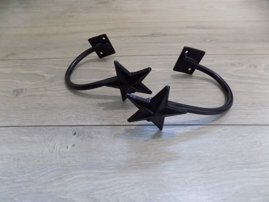 Curtain Tie Backs.......................Wrought Iron (Forged Steel) & Fittings