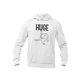 Funny Rude Hoodie- Huge ( pussy cat )