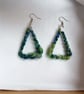 Triangle Wool Earrings - Image 3