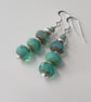Ocean Drop Earrings in Shades of Turquoise 