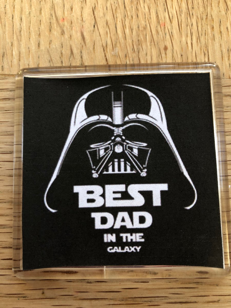 Best Dad in the Galaxy Darth Vader Star Wars Fathers Day Fridge Magnet