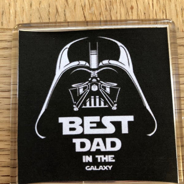 Best Dad in the Galaxy Darth Vader Star Wars Fathers Day Fridge Magnet