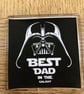 Best Dad in the Galaxy Darth Vader Star Wars Fathers Day Fridge Magnet - Image 1