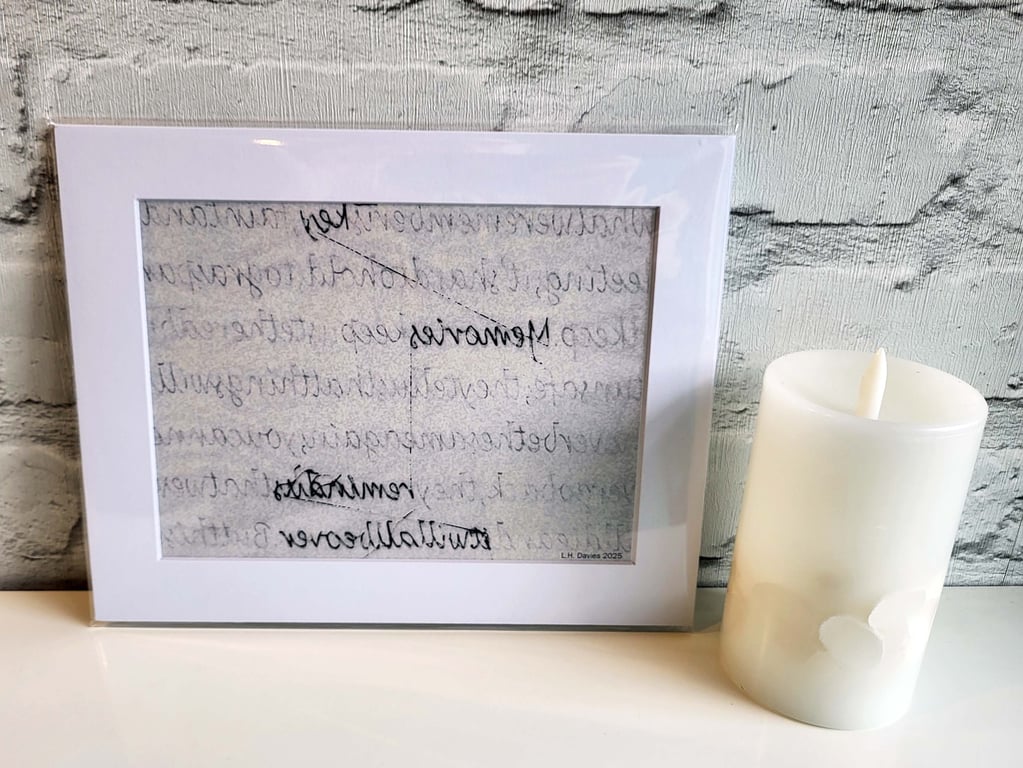 Mixed Media Art Print (Mounted) - 'Thread' Limited Edition