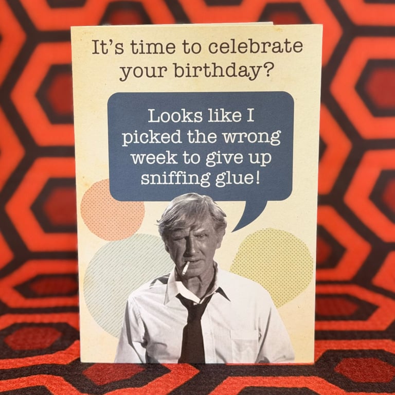 Airplane! Movie Birthday Card – Lloyd Bridges Quote, A6 Cotton Card Stock