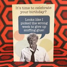 Airplane! Movie Birthday Card – Lloyd Bridges Quote, A6 Cotton Card Stock