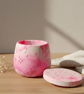Pink Marble Effect Constellation Jewellery Box or Trinket Pot - Image 1