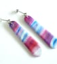 Winter Berry Long Polymer Clay Dangle Earrings - Image 1
