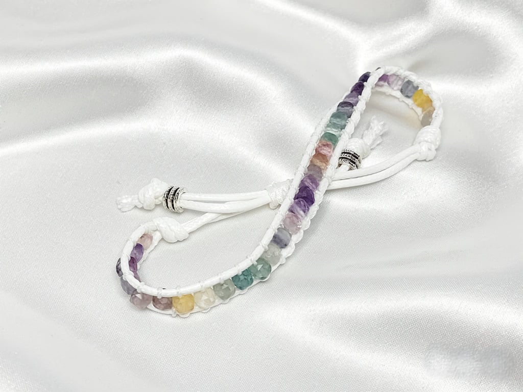 Hand Woven Fluorite Bracelet