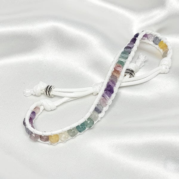 Hand Woven Fluorite Bracelet