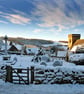 Snowshill Village Winter Landscape Cotswolds Photograph Print