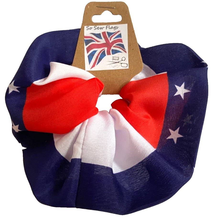 Antilles Netherlands Flag Hair Scrunchie Scrunchies Accessory Band Elastic