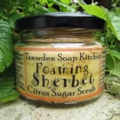 Foaming Sherbet, Citrus Sugar Scrub with Mandarin & Lime Essential oils - small