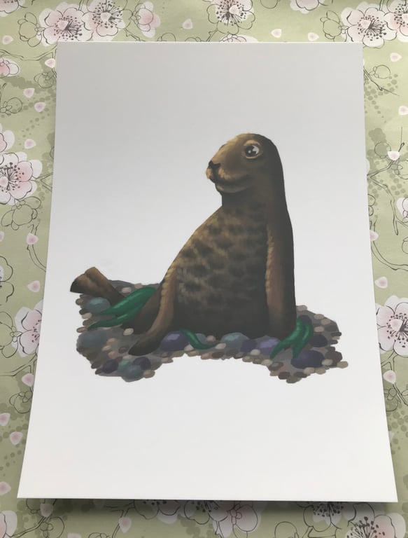 Brown Seal Post Card