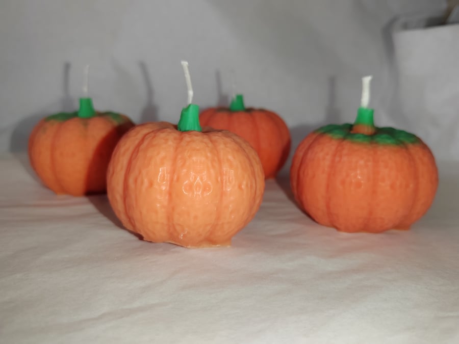 Pumpkin Candle with Cotton Wick Any Colour Any Scent 