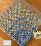 New Handmade Baby Blanket - Shades of Denim