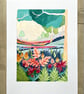 Maximalist Art Print - Abstract Landscape - Colourful Art Print - Wall Art - Image 7