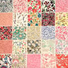25 Liberty Tawn Lawn Charm Pack - 2.5 inch Squares - PRETTY FLORALS
