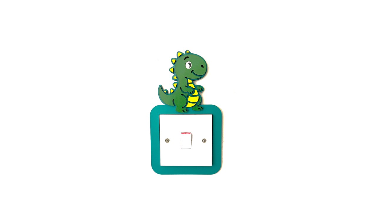 Baby Dinosaur Light Switch Surround Kids Bedroom Decor 