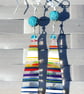 Surfite Sterling Silver Earrings with Lava Beads Wire-Wrapped Teardrop Jewellery - Image 3