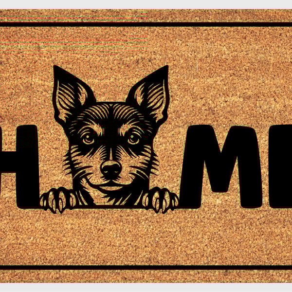 Rat Terrier Home Door Mat - Rat Terrier Welcome Mat - 3 Sizes