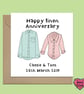 Happy 4th anniversary card for linen  - Image 4