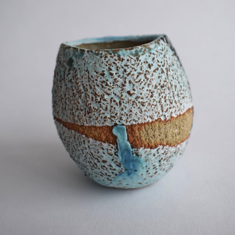 Small Ceramic Pebble Vase 