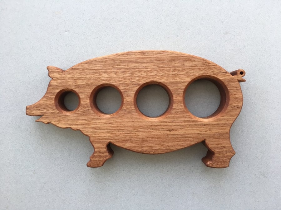 Pig Spaghetti Measure in either Sapele or Beech