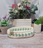 Glasses or trinket basket, hand crocheted  - Image 1