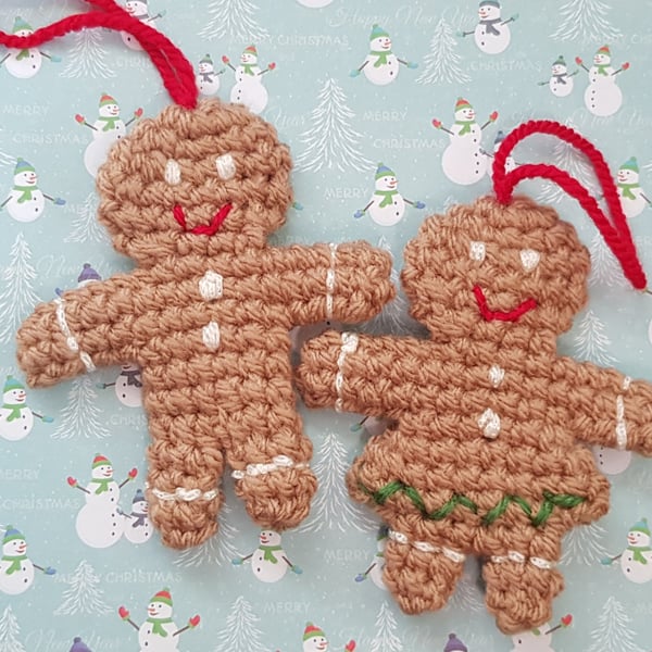Gingerbread People Tree Decoration