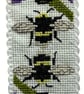 Bee Orchid Counted Cross Stitch Bookmark Kit - Image 2
