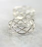 Silver Celtic Ring - Braid Ring 5mm - 3 Strand - Unisex - Silver Ring Braided - Image 3