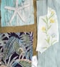 Upcycled slow stitching kit includes fabric, buttons, thread, lace, ribbon - Image 4
