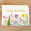 Real Pressed WildFlower Card Birthday card For Wife For Mum For Women For Granny