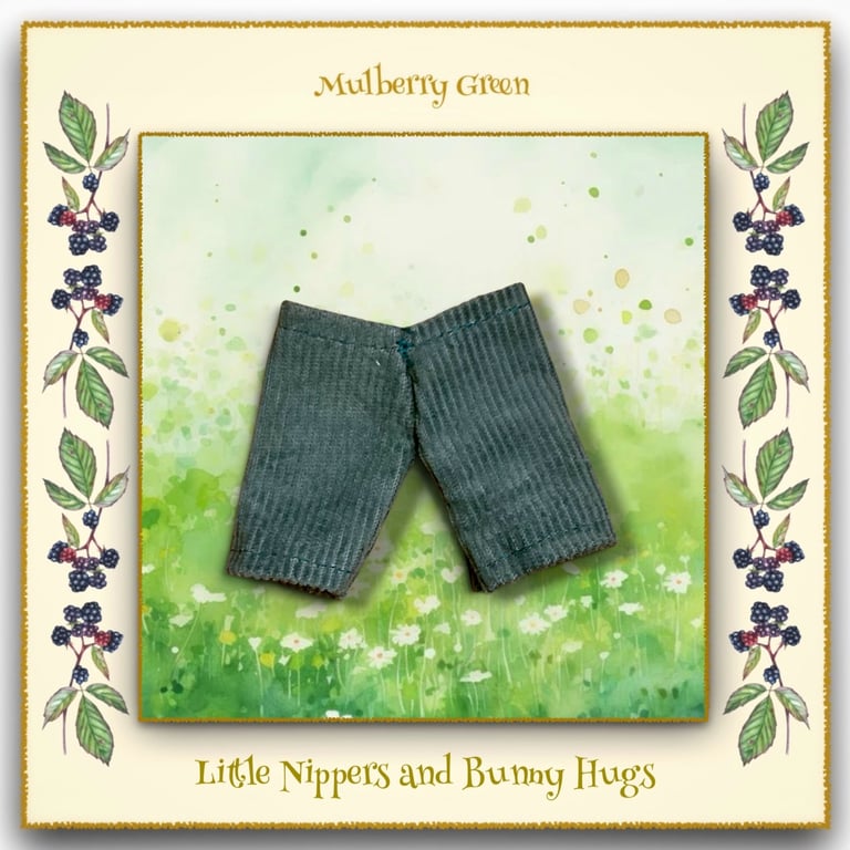 Teal Corduroy Trousers to fit the Little Nippers and Bunny Hugs