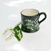 Lily of the Valley Country Mug - Hand Painted