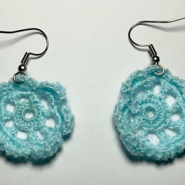 Crochet flower earrings 