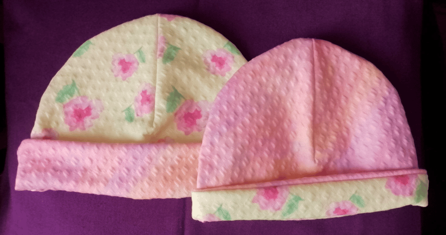 Soft textured flower beanie for babies and kids