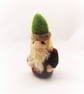 Felted Little Gnome, Winter Gnome, Tomte Style Gnome Figurine, Wool Gnome  - Image 4